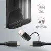 Axagon EEM2-GTS2 ārējā USB-C 10Gbps metāla kaste M.2 NVMe un SATA SSD diskiem. Bezskrūvju