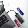 Axagon EEM2-GTS2 ārējā USB-C 10Gbps metāla kaste M.2 NVMe un SATA SSD diskiem. Bezskrūvju