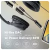 Axagon ADA-HCPD USB-C uz 3,5 mm ligzdu - Hi-Res DAC audio adapteris, 384kHz/32bit, PD 60W 3A