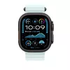 APPLE 49mm ledus zilā Ocean Band pagarinājums - melna titāna apdare