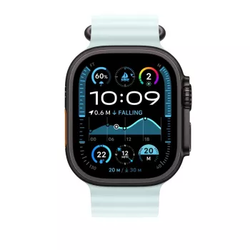 APPLE 49mm ledus zilā Ocean Band pagarinājums - melna titāna apdare