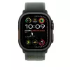 Siksna Apple 49mm zaļa Trail Loop S/M Melns Titanium Finish