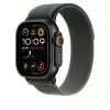 Siksna Apple 49mm zaļa Trail Loop S/M Melns Titanium Finish
