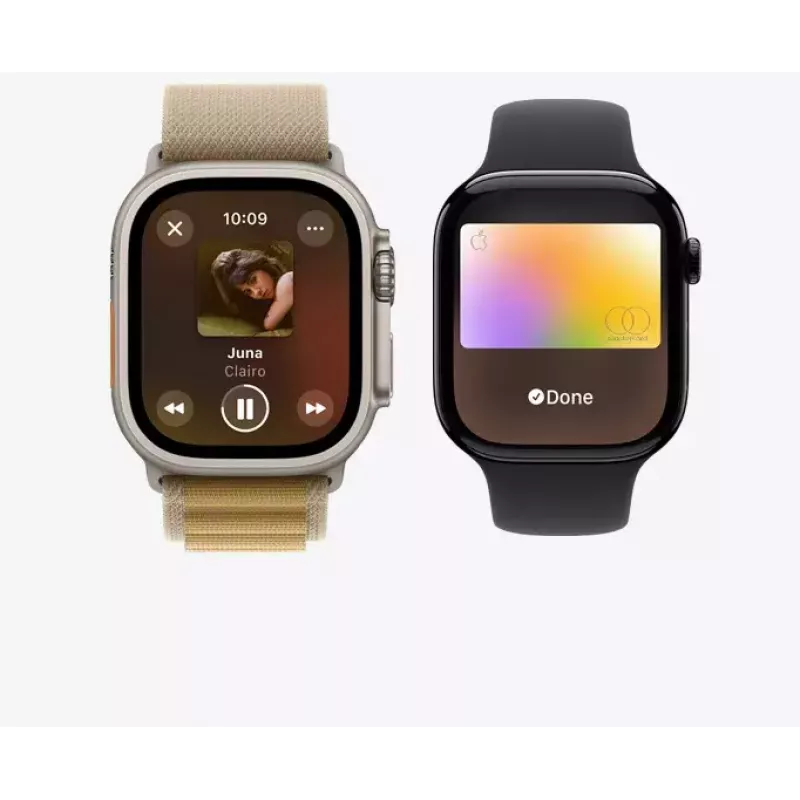 Viedpulkstenis Apple Watch Ultra 2 GPS + Cellular 49mm dabīgs titāns Blue Trail Loop S/M