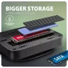 Axagon HMC-UFO USB-C centrmezgls M.2 SATA/NVMe 1 Gbit/s Ethernet 384 kHz Audio Vadu USB 3.2 Gen 2 (3.1 Gen 2) Type-C Melns