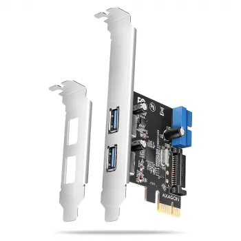 Axagon PCEU-232RS PCIe kontrolieris 2x ār. + 2x iekš. USB 5Gbps