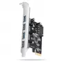Axagon PCEU-430RS PCIe kontrolieris 4x ārējs USB-A 5Gbps ports