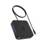 ICY BOX IB-DK4090-C dokstacija USB 3.2 Gen 2 (3.1 Gen 1) Type-C melna