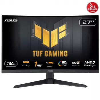 ASUS TUF Gaming VG27VQ3B datora monitors 68,6 cm (27 collas) 1920 x 1080 pikseļi Full HD LCD Melns