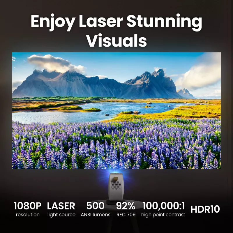BenQ GV50 standarta projekcijas projektors 500 ANSI lūmenu DLP 1080p (1920x1080) balts