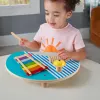 Fisher-Price koka muzikālais galds ar perkusiju instrumentu rotaļlietām, 3 koka detaļas