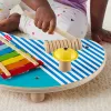 Fisher-Price koka muzikālais galds ar perkusiju instrumentu rotaļlietām, 3 koka detaļas