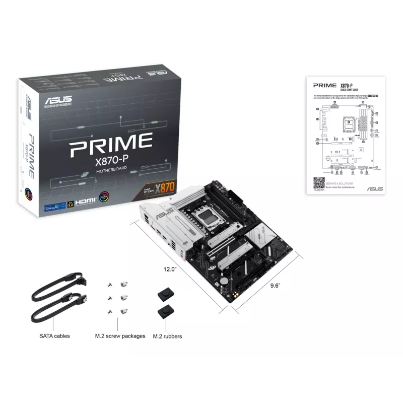 ASUS PRIME X870-P AMD X870 Socket AM5 ATX