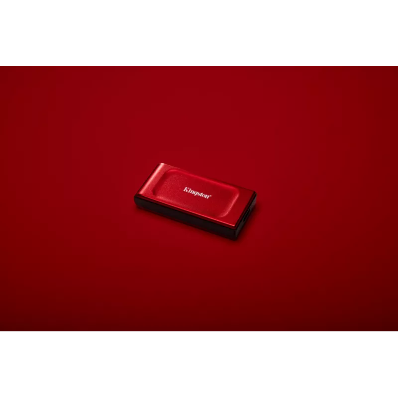 Kingston Technology 2TB XS1000 sarkans ārējais USB 3.2 Gen 2 pārnēsājamais cietvielu disks