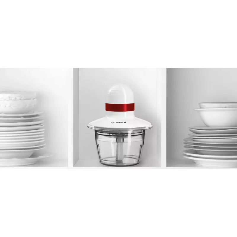 Bosch MMRP1000 elektriskais virtuves kombains 0,8 L 400 W sarkans, caurspīdīgs, balts