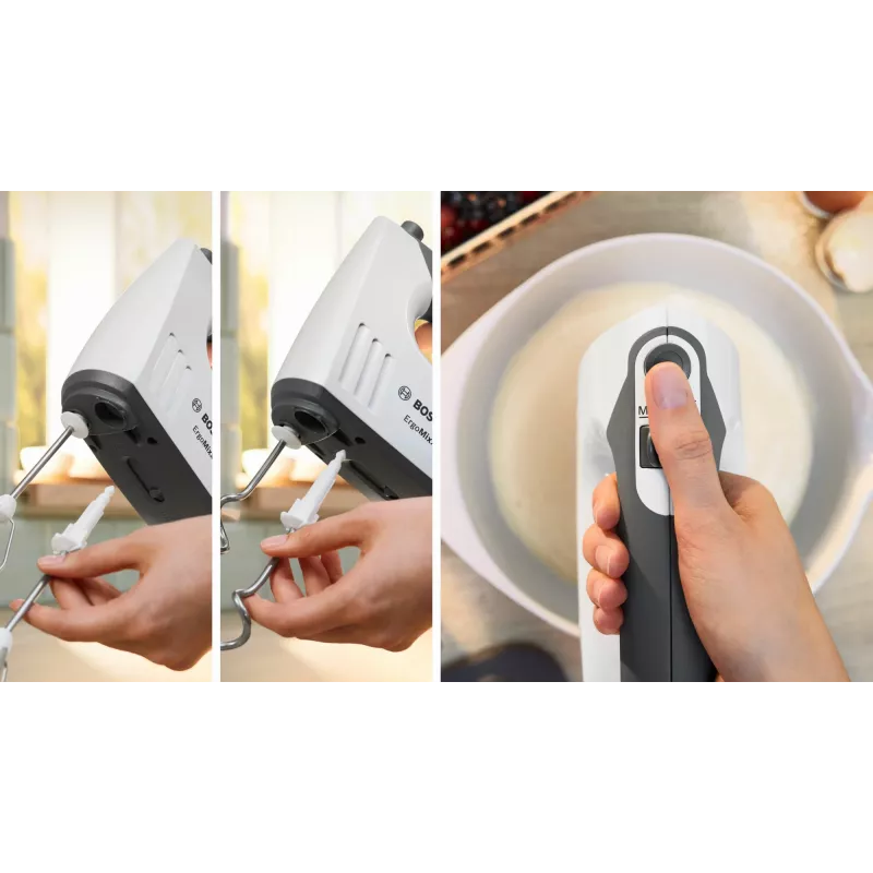 Bosch MMRP1000 elektriskais virtuves kombains 0,8 L 400 W sarkans, caurspīdīgs, balts