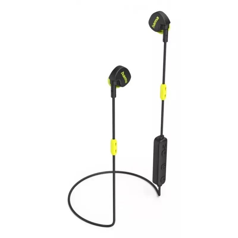 Hama Freedom Athletics II austiņas bezvadu, auss āķis, ievietojamās zvani/mūzika Bluetooth melna, dzeltena