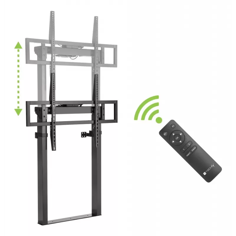 Techly ICA-TR68MW TV stiprinājums/statīvs 2.54 m (100 collas) Melna