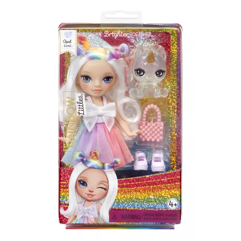 Rainbow High Littles Dolls- Opal (Rainbow), modes lelle, sieviešu, 4 gadi, zēnam/meitenei, 13,9 mm, daudzkrāsu