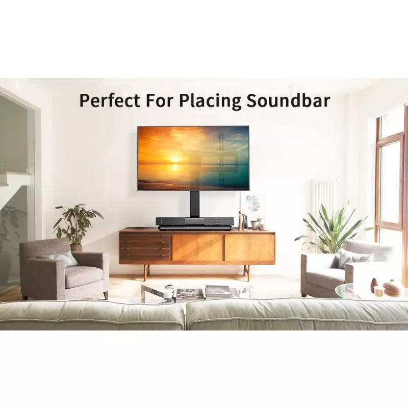 Techly ICA-LCD 323M monitor mount / stand 139.7 cm (55 inch) Desk Melns