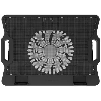 NATEC DIPPER 2 portatīvā datora dzesēšanas paliktnis līdz 17,3 collu (43,9 cm) ekrānam, 1 ventilators 18 cm, 650 apgr./min, USB, melns
