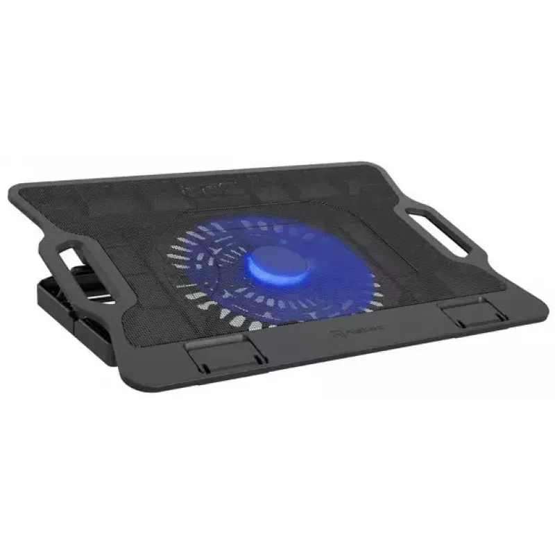 NATEC DIPPER 2 portatīvā datora dzesēšanas paliktnis līdz 17,3 collu (43,9 cm) ekrānam, 1 ventilators 18 cm, 650 apgr./min, USB, melns