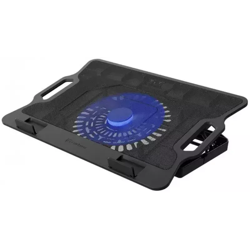 NATEC DIPPER 2 portatīvā datora dzesēšanas paliktnis līdz 17,3 collu (43,9 cm) ekrānam, 1 ventilators 18 cm, 650 apgr./min, USB, melns