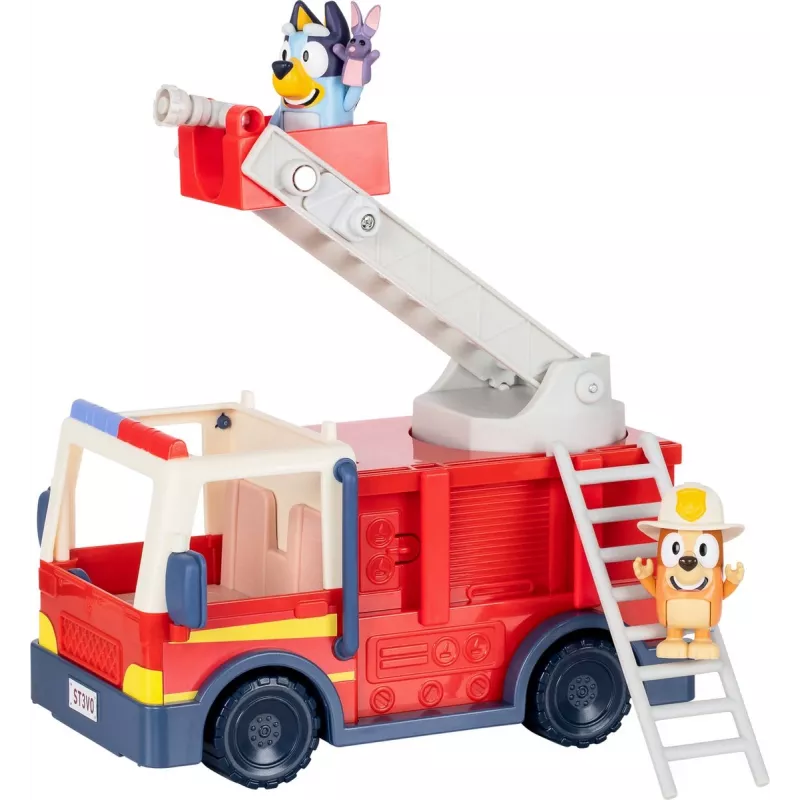 Moose Toys Bluey ugunsdzēsēju mašīna, Ugunsdzēsēju mašīna, 3 gadi, Plastmasa, Daudzkrāsains, Sarkans