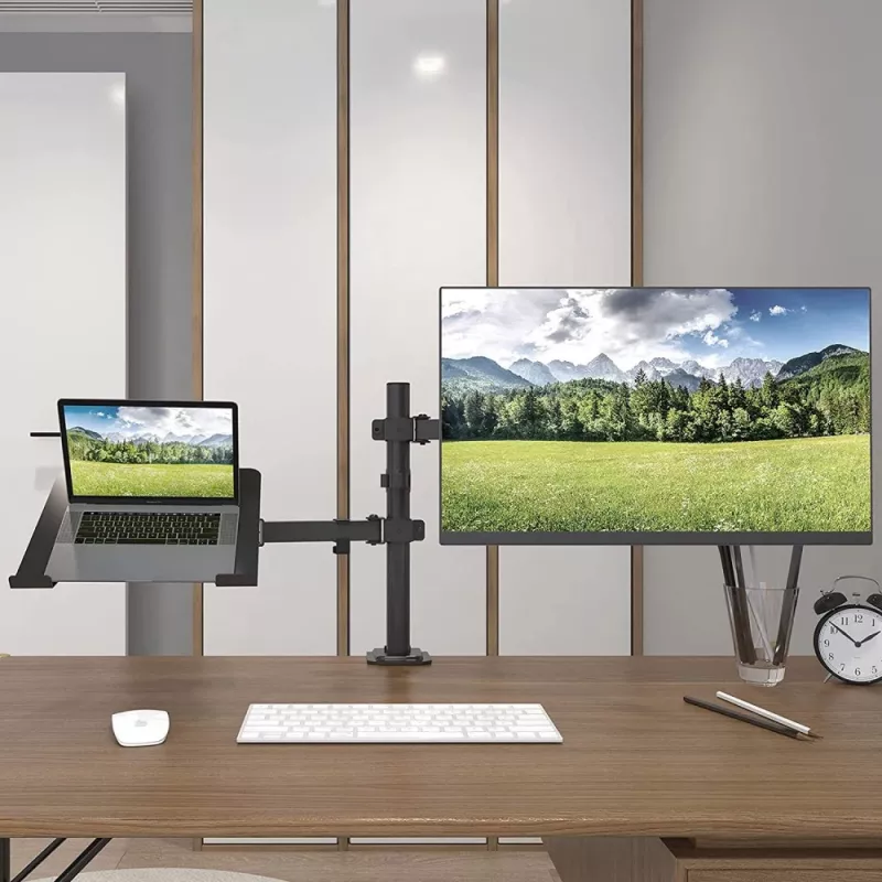 Techly ICA-LCD 174NB monitora stiprinājums / statīvs 81,3 cm (32 collu) rakstāmgalda melns