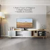 Techly ICA-LCD S07L televizora stiprinājums/statīvs 165,1 cm (65 collas) melns