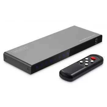 DIGITUS 5x1 HDMI pārslēgs. 8K/60Hz (4:4:4). HDR. HDCP2.3