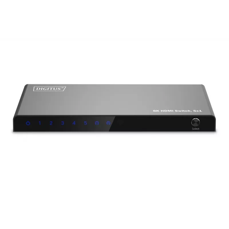 DIGITUS 5x1 HDMI pārslēgs. 8K/60Hz (4:4:4). HDR. HDCP2.3