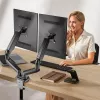 Techly ICA-LCD 462B galda monitora turētājs, gāzes atspere, 17–32 collas (43,2–81,3 cm), 9 kg, VESA 75x75/100x100, melns