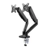 Techly ICA-LCD 462B galda monitora turētājs, gāzes atspere, 17–32 collas (43,2–81,3 cm), 9 kg, VESA 75x75/100x100, melns