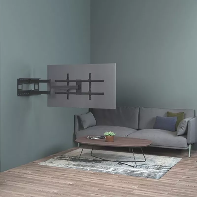 Techly ICA-PLB 490 TV kronšteins/statīvs 2,03 m (80 collas) melns