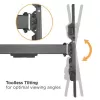 Techly ICA-PLB 490 TV kronšteins/statīvs 2,03 m (80 collas) melns