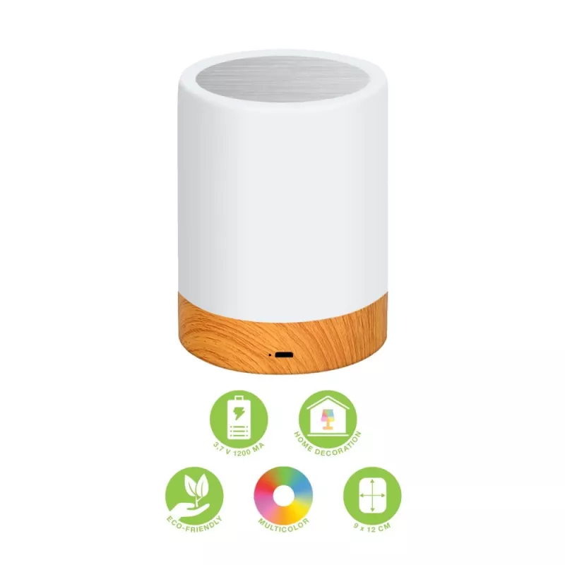 Galda lampa Techly I-LED TOUCH 1.6 W balta LED skārienvadība