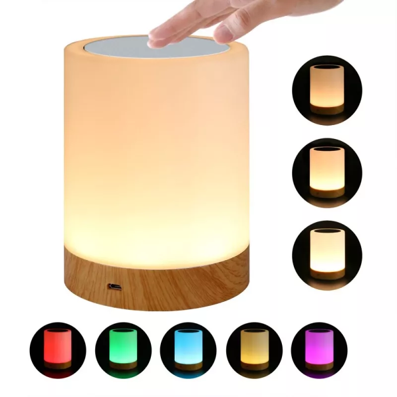 Galda lampa Techly I-LED TOUCH 1.6 W balta LED skārienvadība