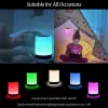 Galda lampa Techly I-LED TOUCH 1.6 W balta LED skārienvadība