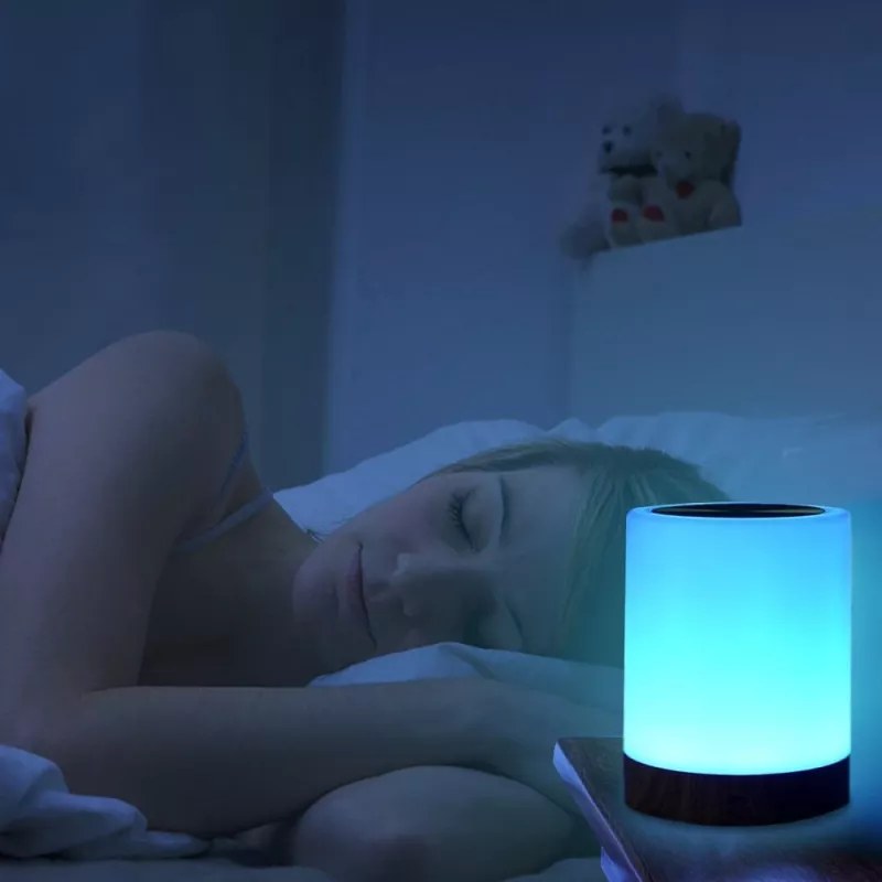 Galda lampa Techly I-LED TOUCH 1.6 W balta LED skārienvadība