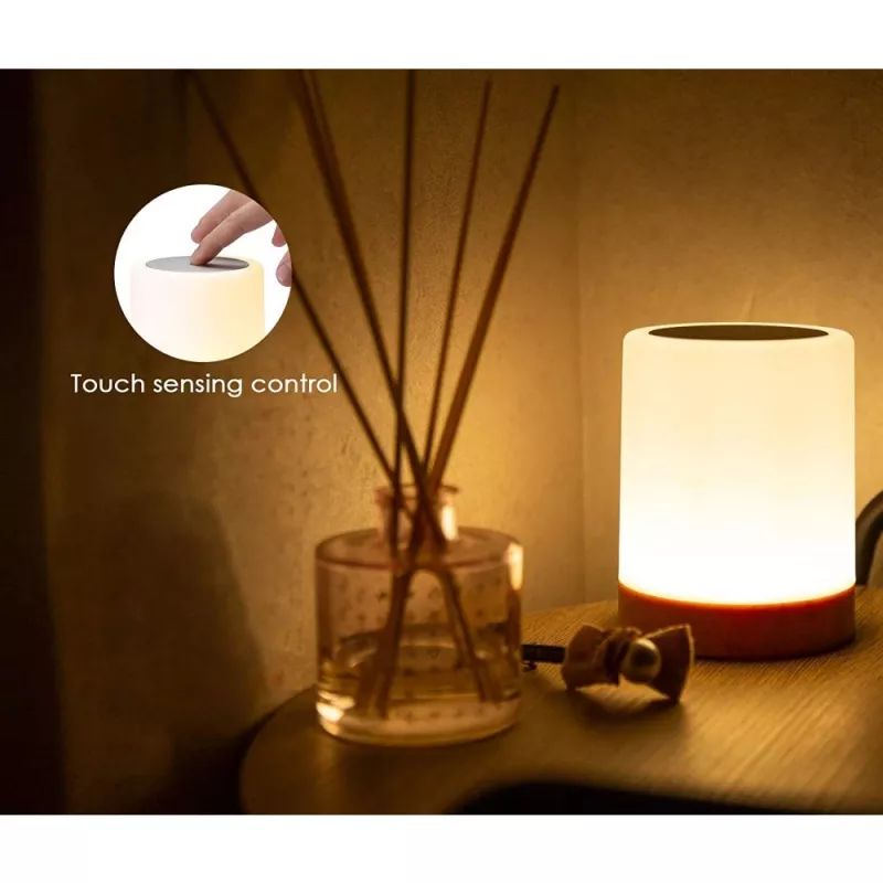 Galda lampa Techly I-LED TOUCH 1.6 W balta LED skārienvadība