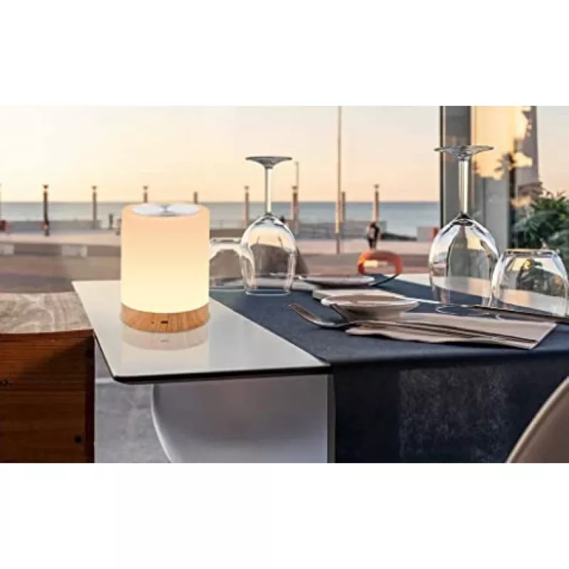 Galda lampa Techly I-LED TOUCH 1.6 W balta LED skārienvadība