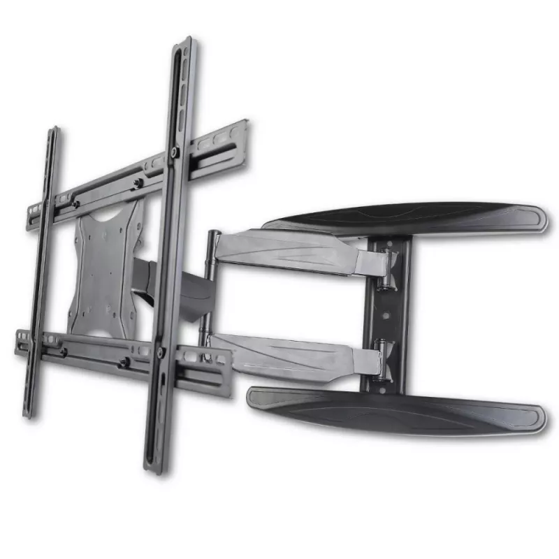 Techly 40-65 īpaši plāns pilnas kustības LCD TV sienas stiprinājuma kronšteins, melns ICA-PLB 171L