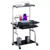 Techly Compact Multi-Function Computer Desk, Glossy Melns ICA-TB 7800BK