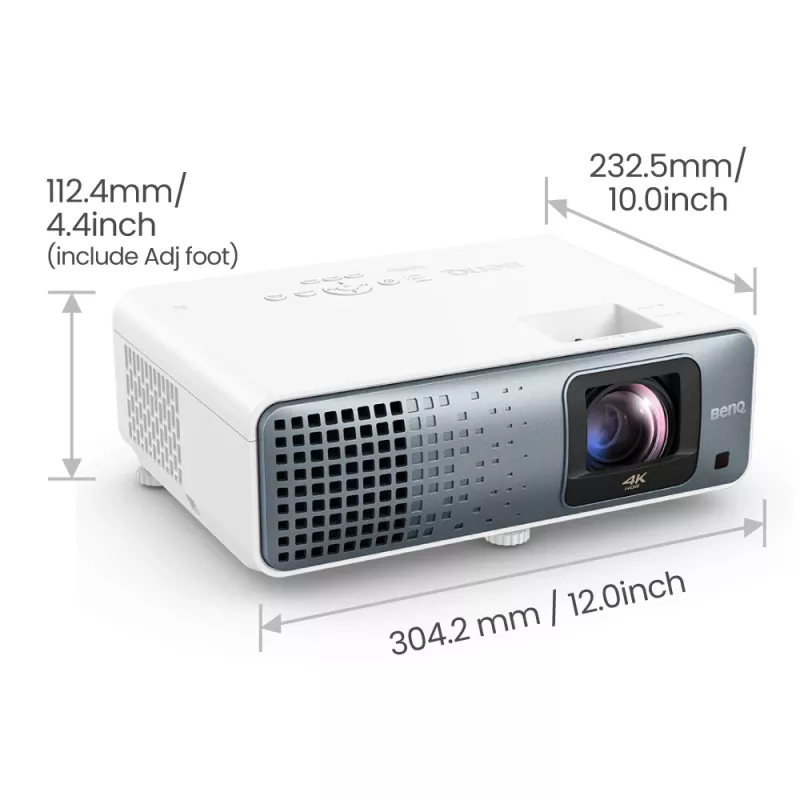 BenQ TK710STi īsa attāluma projektors 3200 ANSI lūmeni DLP UHD 4K (3840x2160) 3D melns, balts