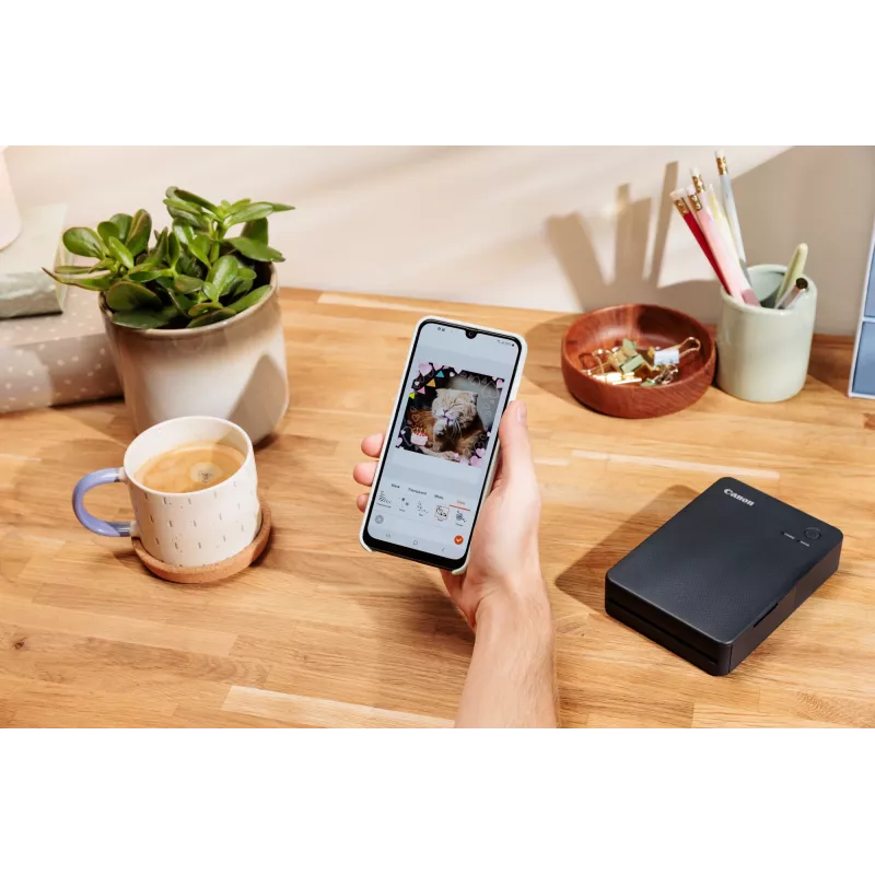 Canon SELPHY QX20 BK fotoprinteris Krāsu sublimācija 287 x 287 DPI 7,2 x 8,5 cm Wi-Fi