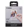 Canon XC-60L, Dye-sublimation, 5.4x8.5 cm, 60 gab. Canon XC-60L. Drukas tehnoloģija: Dye-sublimation, Papīra izmērs: 5.4x8.5 cm. Daudzums iepakojumā: 60 gab.