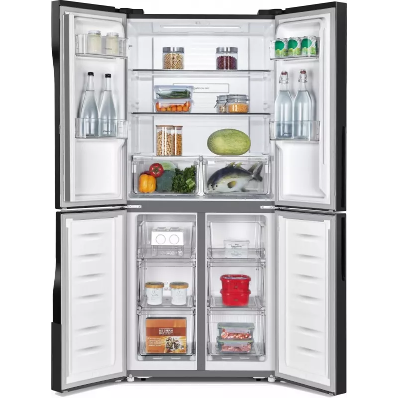 Gorenje G600 NRM818EMB side-by-side ledusskapis Brīvstāvošs 427 L Melns