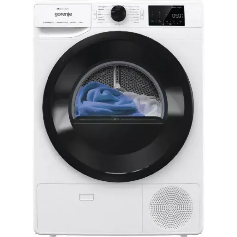 Veļas žāvētājs Gorenje DPNE83GNLWIFI/PL 8 kg, siltumsūknis, WiFi, A+++ energoefektivitātes klase, balts