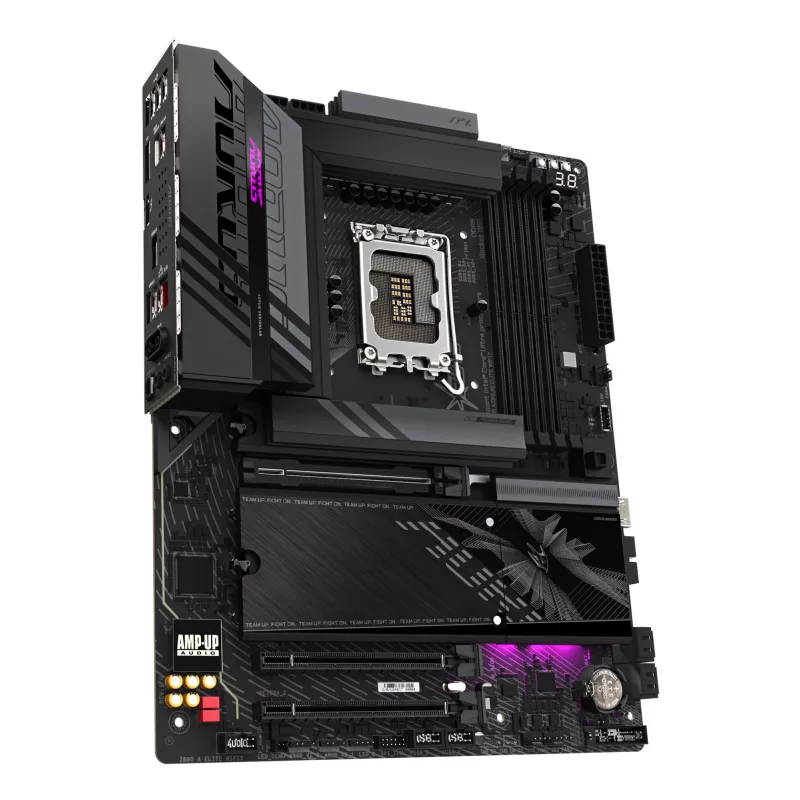 Mātesplate GIGABYTE Z890 AORUS ELITE WIFI7, Intel Z890 mikroshēmojums, LGA 1851, ATX, DDR5, 4x DIMM, 4x M.2, Wi‑Fi 7, 2.5Gb LAN